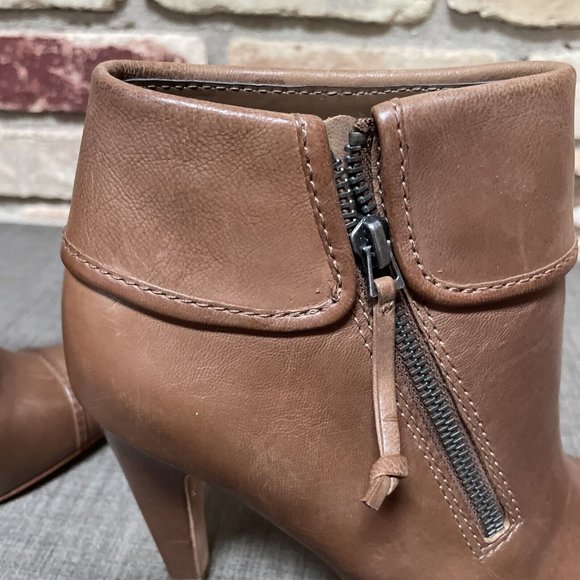 plenty by tracy reese Natalya High Heel Brown Bootie Ankle Boot Nib 8 38.5 - Picture 7 of 13